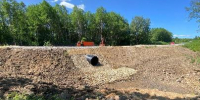 В Харовском округе на автодороге Сямжа – Харовск продолжается ремонт водопропускных труб - Министерство транспорта и дорожного хозяйства