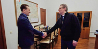 Георгий Филимонов встретился с народным артистом России Сергеем Безруковым - Правительство Вологодской области