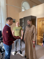 Святыню из Греции доставили в храм Вооружённых Сил РФ в Мелитополе