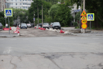 В Череповце глава города Андрей Накрошаев проинспектировал благоустройство улицы Дзержинского