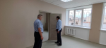 Состоялась приемка выполненных работ по заключенному государственному контракту о выполнении работ по текущему ремонту помещений Шекснинского районного суда Вологодской области