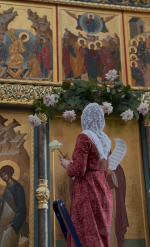 Флористы студии «София» украсили Стефано‑Махрищский женский монастырь к престольному празднику