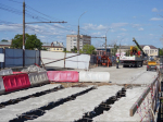 Вид на ремонт Пошехонского моста.