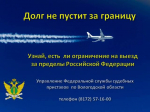 Ограничение на выезд за границу побудило жительницу Череповца оплатить 500 тыс.рублей